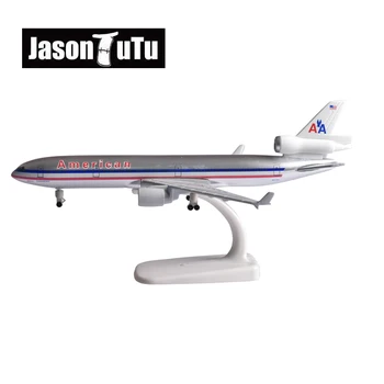 JASON TUTU 20 см Американская модель самолета MD-11, металлическая модель самолета, отлитая под давлением, Прямая поставка