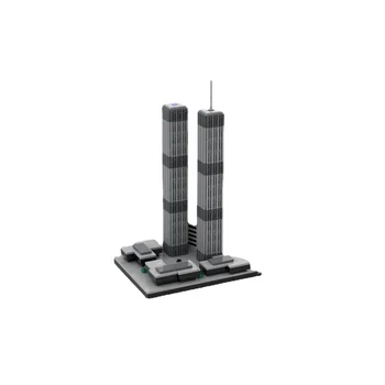 Moc-60693 Петронас Всемирная торговая башня (1973-2001) Строительные Блоки, Моделирующие столетие, Строительные Мозаичные игрушки, Отправляют детям Новую игрушку
