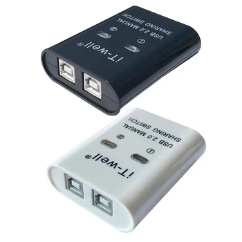 USB 2.0 Для совместного использования принтеров, Концентратор для совместного использования устройств 2 в 1, Концентратор для передачи данных, Конвертер