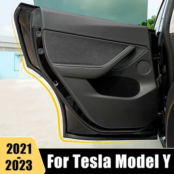 Для Tesla Модель Y 2021 2022 2023 Резиновая уплотнительная прокладка для отделки дверей автомобиля, наклейка, Звукоизоляционный водонепроницаемый протектор, Аксессуары для интерьера
