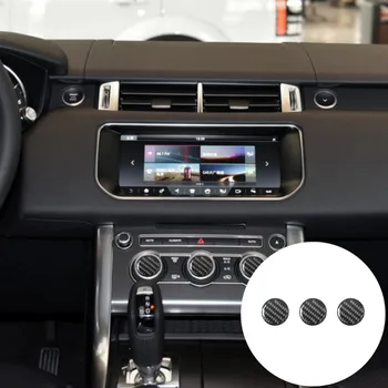 Кнопка управления кондиционером в салоне автомобиля, наклейка из углеродного волокна для Range Rover Sport 2014-2017, аксессуары для укладки
