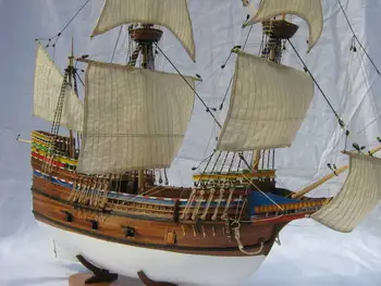 Модель NIDALE в масштабе 1/50, Классические комплекты моделей кораблей иммигрантов с Британского континента, May flower 1620, деревянный парусник