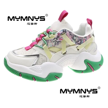 Новая высококачественная женская обувь итальянского бренда MYMNYS, модная повседневная обувь, повседневная спортивная обувь, уличные кроссовки